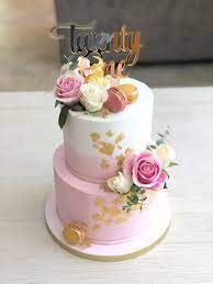 The images of birthday cakes are used to share on this special day. Pink And Gold Buttercream 21st Birthday Cake Girl Cakes Birthday Cakes For Women Pretty Birthday Cakes