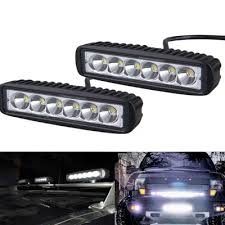 7 Inch Led Work Light Bar 18w Cree Led Spot Beam Led For Off Road 4x4 Jeep Truck Atv Suv Pickup 2 Pcs Takeluckhome Com