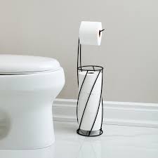 Space savers & bathroom storage. Better Living Products Twist Free Standing Toilet Paper Holder Reviews Wayfair