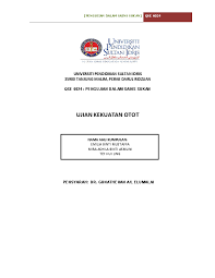 Menilai keupayaan daya tahan dan kekuatan otot tangan serta otot bahu. Pdf Upsi Master Ujian Kekuatan Otot Emylia Mustaffa Academia Edu