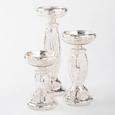 2020 popular 1 trends in home & garden with glass candle holders for pillar candles and 1. 90 Inch 7 Candles Antiqued Lighted Mercury Glass Pillar Candle Strand Christm For Sale Online Ebay