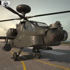3d Model Of Boeing Ah 64 D Apache Boeing Military Helicopter 3d Model