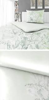 Bettwasche Weiss Mit Grunem Muster 140x200 Weisse Bettwasche Bettwasche Bett