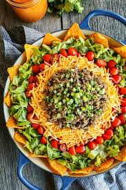 Serve, topped with crushed corn chips if desired. Dorito Taco Salad With Creamy Taco Dressing A Farmgirl S Dabbles