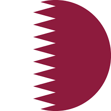 The qatar national flag is maroon with a broad serrated white band that has nine points. Vector Country Flag Of Qatar Circle Vector World Flags
