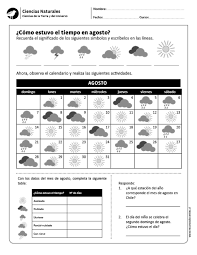 Como Estuvo El Tiempo En Agosto Ciencias De La Tierra Ciencias Naturales Ensenanza De La Geografia