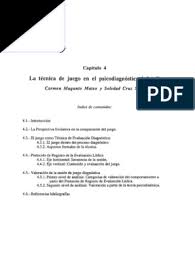 Juego ludico atrapa tu presa. La Tecnica Del Juego En El Psicodiagnostico Infantil Pdf Pdf Sicologia Psicologia