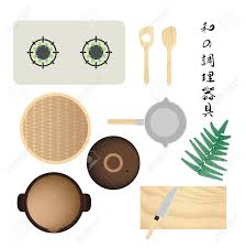 Stock your home kitchen with the best cooking utensils and tools. Japanese Cooking Utensils Set Royalty Free Cliparts Vectors And Stock Illustration Image 152603634