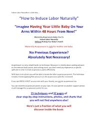 Induce Labor Naturally