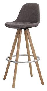 Barhocker Orso 2er Set Webstoff Braun Eiche Natur Sitz 74cm Barhocker Hocker Barhocker Kuche