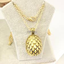 The dragonlords of valyria tamed and trained the dragons to create their empire. Dragon Golden Egg Necklace Game Of Thrones White Walkers