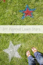 4th Of July Spray Painted Lawn Stars Practically Functional