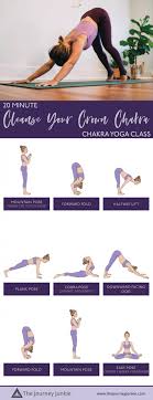 20 Min Yoga Flow Cleanse Your Crown Chakra The Journey Junkie Chakra Yoga Yoga Flow Yoga Flow Sequence