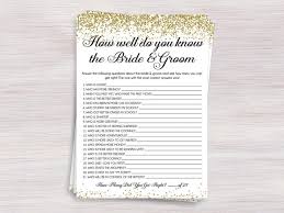 How well do you know the bride and groom game. How Well Do You Know The Bride And Groom Funny Bridal Shower Etsy