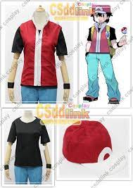 Pokemon Trainer Red Cosplay Costume Csddlink Cosplay Pokemon Trainer Red Pokemon Trainer Costume Cosplay Costumes