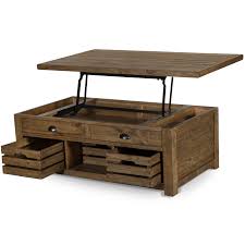 This type of hidden storage is great for stowing smaller items, like remotes, pen and paper and a book or two. Stratton Rustic Warm Nutmeg Lift Top Storage Coffee Table With Casters Overstock 19843973
