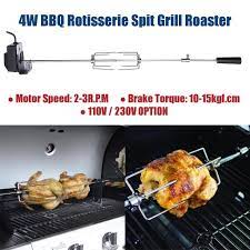 The technique of roasting an animal, such as a pig, over a fire, where the cook sticks a wooden/metal rod through the animal and sets the ends on two sticks to suspend the animal over the fire. Electric Automatic Bbq Grill Rotisserie Bbq Motor Spit Roaster Rod Fork Roast Branch Outdoor Camping Barbecue Tools Buy From 61 On Joom E Commerce Platform