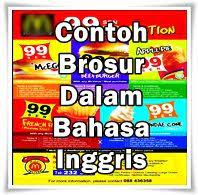 Contoh Brosur Dalam Bahasa Inggris Bergambar Dan Artinya Brosur Bahasa Inggris