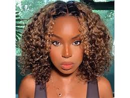 Amazon.com : Highlight Human Hair Lace Front Wigs loose Deep Wave 4/27  Ombre Colored Glueless Wigs Pre Plucked 14Inch 13x4x1 Transparent Curly  Water Wave Lace Wig Honey Blonde Real Human Hair 150%