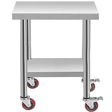 Work tables are great storage and prep space. 12 X 30 Kitchen Work Table With Wheels Commercial Kitchen Restaurant Vevor Us