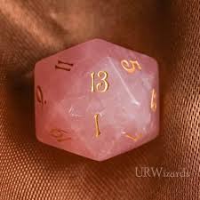 D20 Engraved Rose Quartz Gemstone D20 Dice Dungeons And Dragons D20 Rpg Game Dnd In 2020 Dungeons Dragons Rpg Gemstones