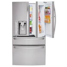Lg Electronics 29 7 Cu Ft French Door Refrigerator With Door In Door And Customchill Drawer In Stainless Steel Lmxs30776s Door In Door Refrigerator French Doors Lg French Door Refrigerator