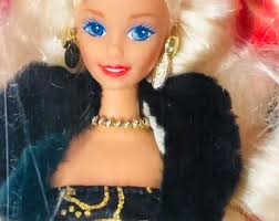 Mattel Golden Winter Barbie Doll 1993 NRFB 10684 Vintage Evening Elegance  Series