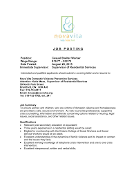 Shelter Worker Nova Vita Women S Services
