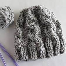 Lula Louise Chunky Cable Knit Hat Cable Knit Hat Pattern Hat Knitting Patterns Cable Knit Hat