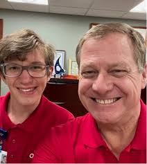 Meet Griffin Wright. He's the first student of our new Project LAUNCH  program enabling young adults with disabilities to gain training and career  exploration while volunteering in various areas of the hospital.