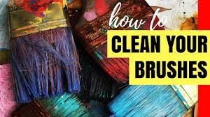 Use a removable varnish such as golden polymer varnish or msa varnish. How To Clean Acrylic Paint Off Your Brush Acrylic Art Tips For Beginners Youtube
