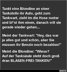 Tankt Eine Blondine An Einer Tankstelle Ihr Auto Witze Blondinen Witz Schmutzige Witze