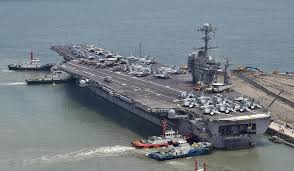 North Korea Condemns Visit By Us Aircraft Carrier Militare Militari Nave
