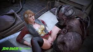 Kate Denson and The Trapper fuck on a hospital bed! (Dead by Daylight)