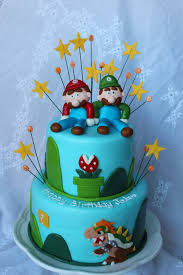 Mario and luigi and all the decorations are made out of homemade m. Mario Cakes Decoration Ideas Little Birthday Cakes