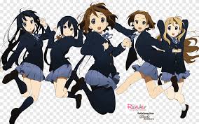 The seniors in sakuragaoka high school's music club live out the graduation trip of their dreams when they celebrate by performing in london. K On Yui Hirasawa Azusa Nakano Anime Mio Akiyama Anime Manga Team Png Pngegg