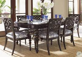 Tommy bahama french indies style dining set with a banana palm. Royal Kahala Islands Edge Rectangular Extendable Dining Room Set From Tommy Bahama 01 0537 877 Coleman Furniture