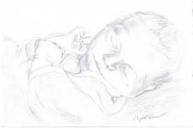 Baby pencil drawing portrait drawing by efcruz arts. Newborn Baby Girl Drawing By Crystal Sons