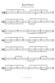 Schlagzeug Noten Pdf Rock Drums Anfanger Schlagzeug Schlagzeug Noten Schlagzeug Lernen