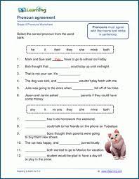 With activities to challenge students of all ages and levels, these pronouns worksheets begin with pronoun basics and advance all the way to indefinite, relative, and possessive pronouns. Grammar And Usage Pronouns Worksheet Grade 2 Pronouns Are Words That We Use In Place Of Nouns Or Other Pronouns In A Sentence To Make It Less Repetitive And Less Awkward