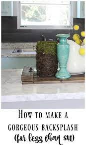 Our 40 Backsplash Using Vinyl Flooring Re Fabbed Vinyl Flooring Diy Kitchen Renovation Diy Kitchen Backsplash