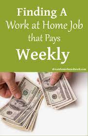 25 Legit Work At Home Companies That Pay Weekly Work From Home Companies Home Based Work Work From Home Jobs