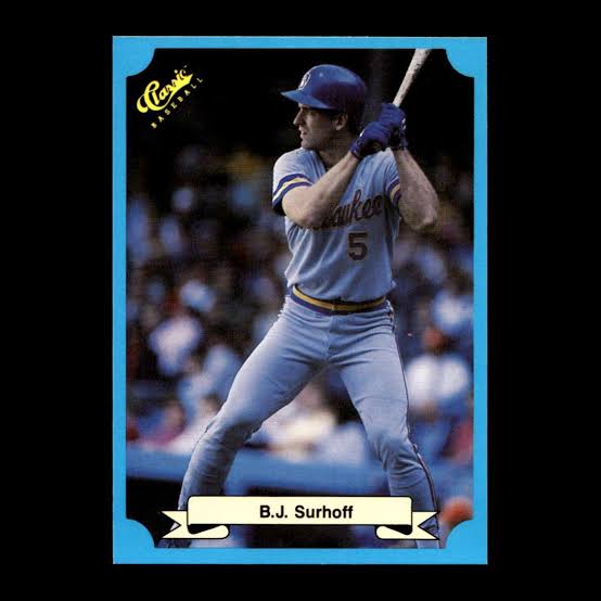 B.J. Surhoff 1987 Classic Update Milwaukee Brewers #202 R320G 100 | eBay