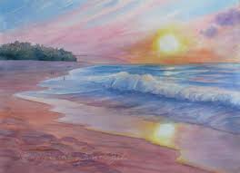How to paint an easy vibrant sunset with layered mountains using simple acrylic painting easy art acrylic how to paint african sunset easy sunset acrylic painting for beginners on learn how to paint this sunset beach landscape using acrylics. Simple Beach Paintings