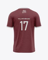 Download Men S Heather V Neck T Shirt Mockup Back View In Apparel Mockups On Yellow Images Object Mockups