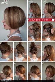 Top 10 Greatest Tutorials For Short Hair Top Inspired Short Hair Tutorial Hair Romance Hair Styles