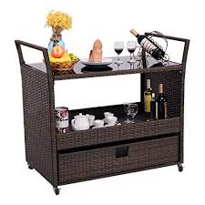 Keter Unity Xl Indoor Outdoor Entertainment Bbq Storage Table Prep Station Serving Cart With Metal Top Brown Kitchen Trolley Kitchen Trolley Cart Trolley Cart