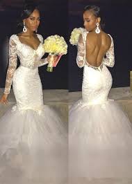 Great savings & free delivery / collection on many items. Mermaid Long Sleeve Beautiful Lace Open Back Wedding Dresses Newarrivaldress Com