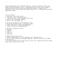 Apakah baris pantun merupakan isi pantun? Pantun Pdf