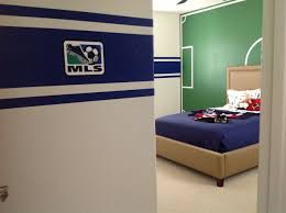 Boys Soccer Painted Soccer Field Sports Room Kids Bedroom Kids Sports Room Soccer Room